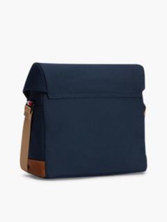 Colour-Blocked Crossbody Messenger Bag — Blue 3