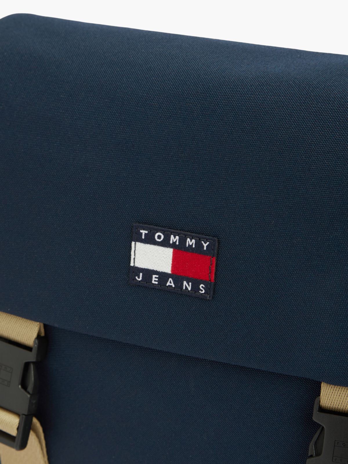 Colour-Blocked Crossbody Messenger Bag — Blue