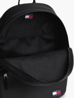 Essential Rubberised Logo Dome Backpack — Black 4