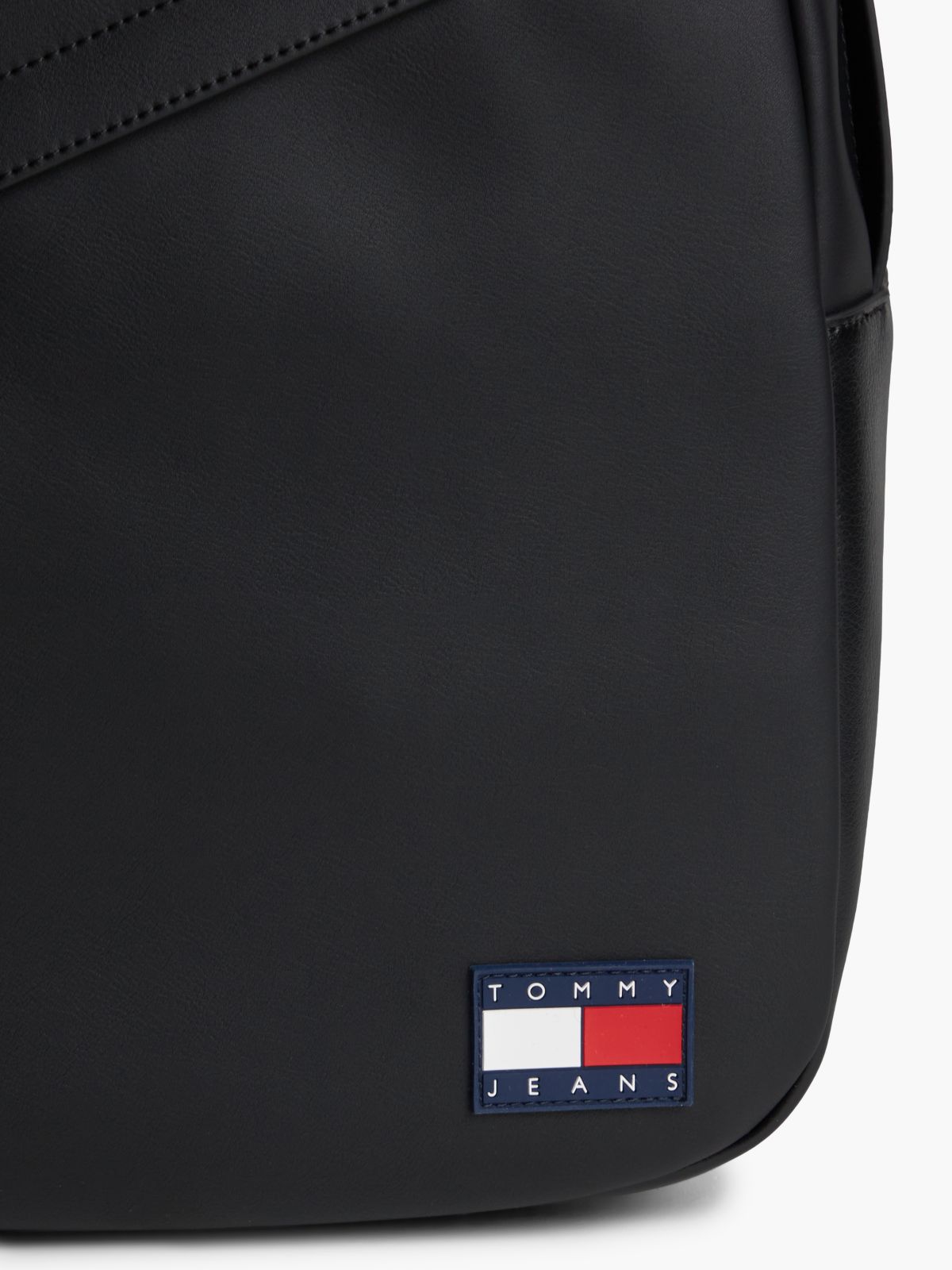 Essential Rubberised Logo Dome Backpack — Black