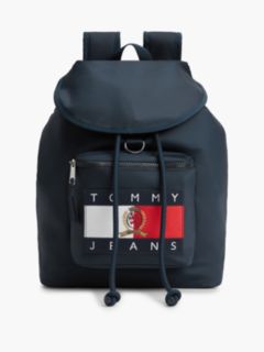 Archive Flag Badge Flap Backpack — Blue 1