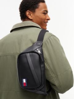 Essential Rubberised Logo Bum Bag — Black 2