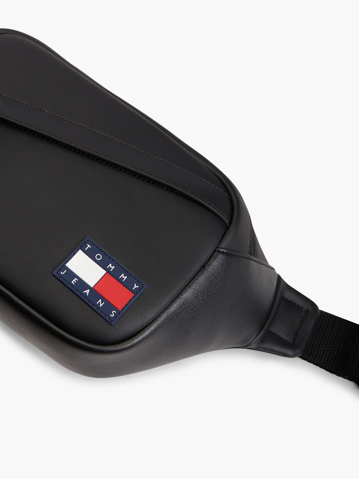 Essential Rubberised Logo Bum Bag — Black