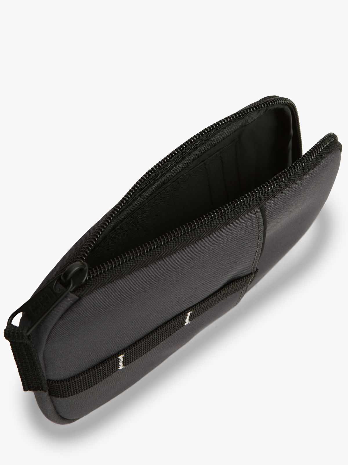 Outdoor Lanyard Wallet With Pouch — Black