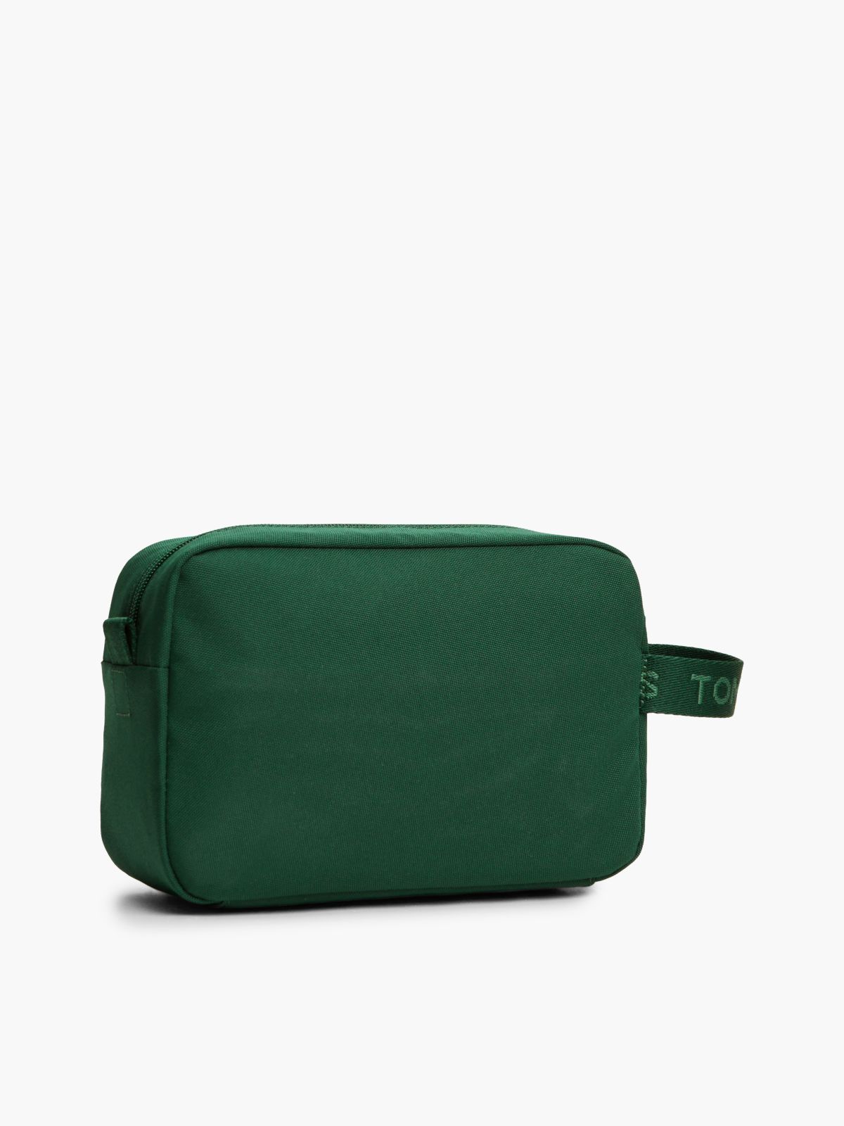 Essential Repeat Logo Textile Washbag — Green