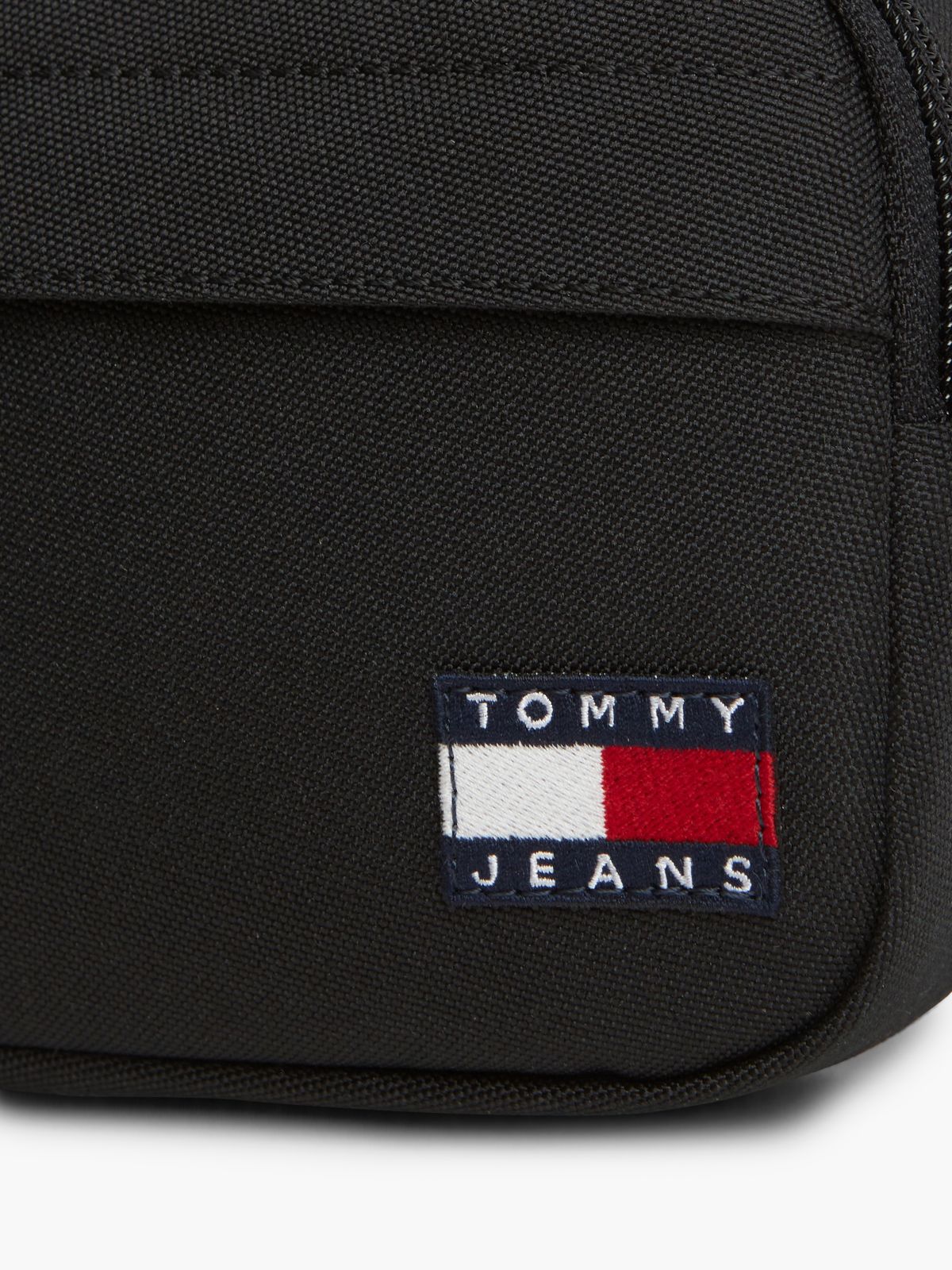 Essential Textile Crossbody Sacoche Bag — Black
