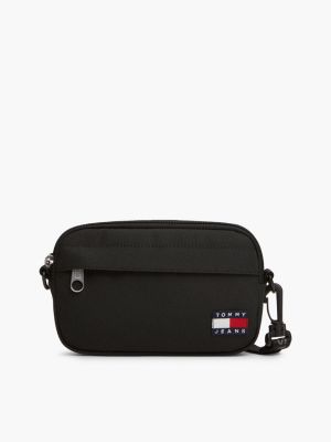 black essential textile crossbody sacoche bag for men tommy jeans