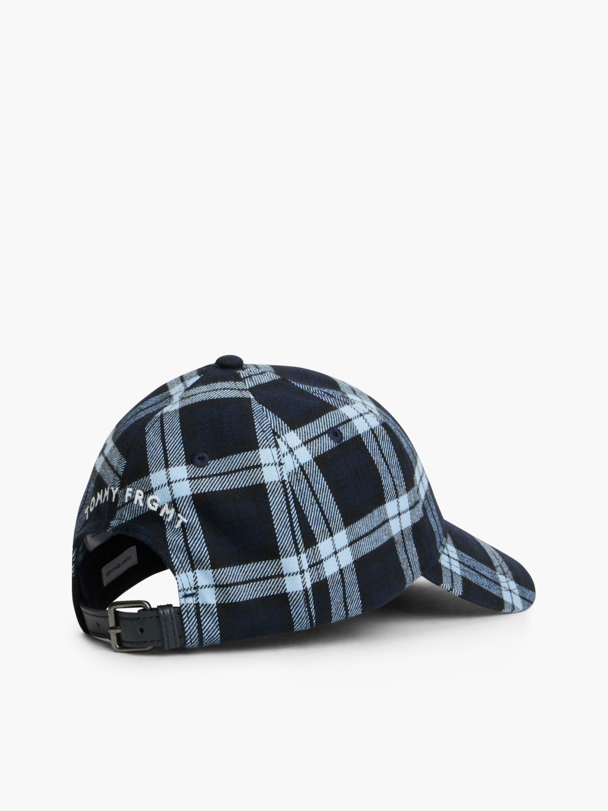 Tommy Hilfiger x FRGMT Check Baseball Cap — Blue