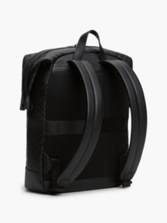 Corporate Flag Check Textured Backpack — Black 3