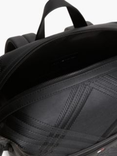Corporate Flag Check Textured Backpack — Black 4