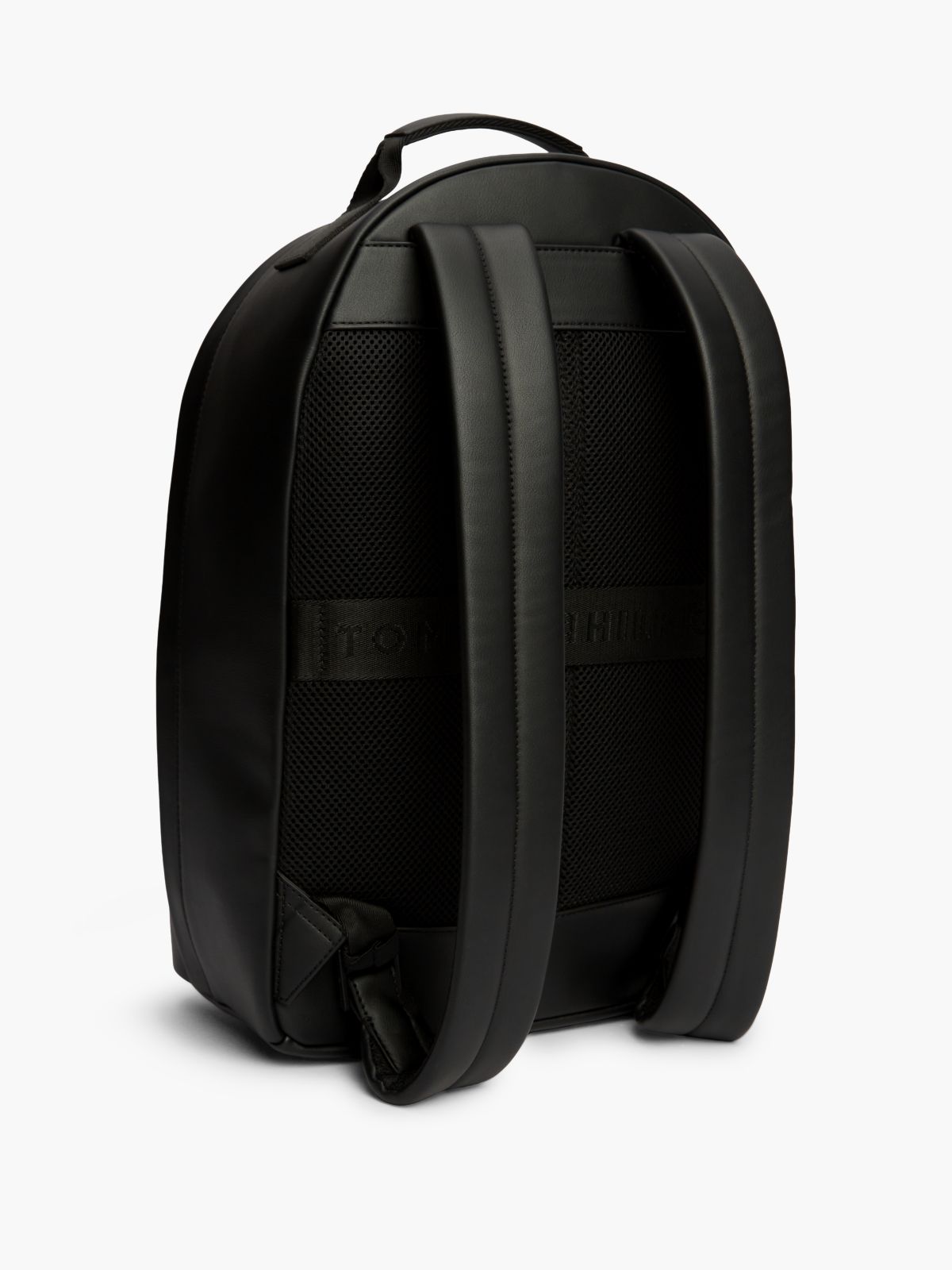 Modern Textured Dome Backpack — Black
