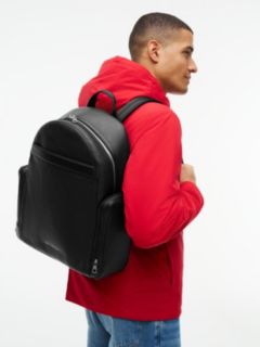 TH Business Leather Dome Backpack — Black 2