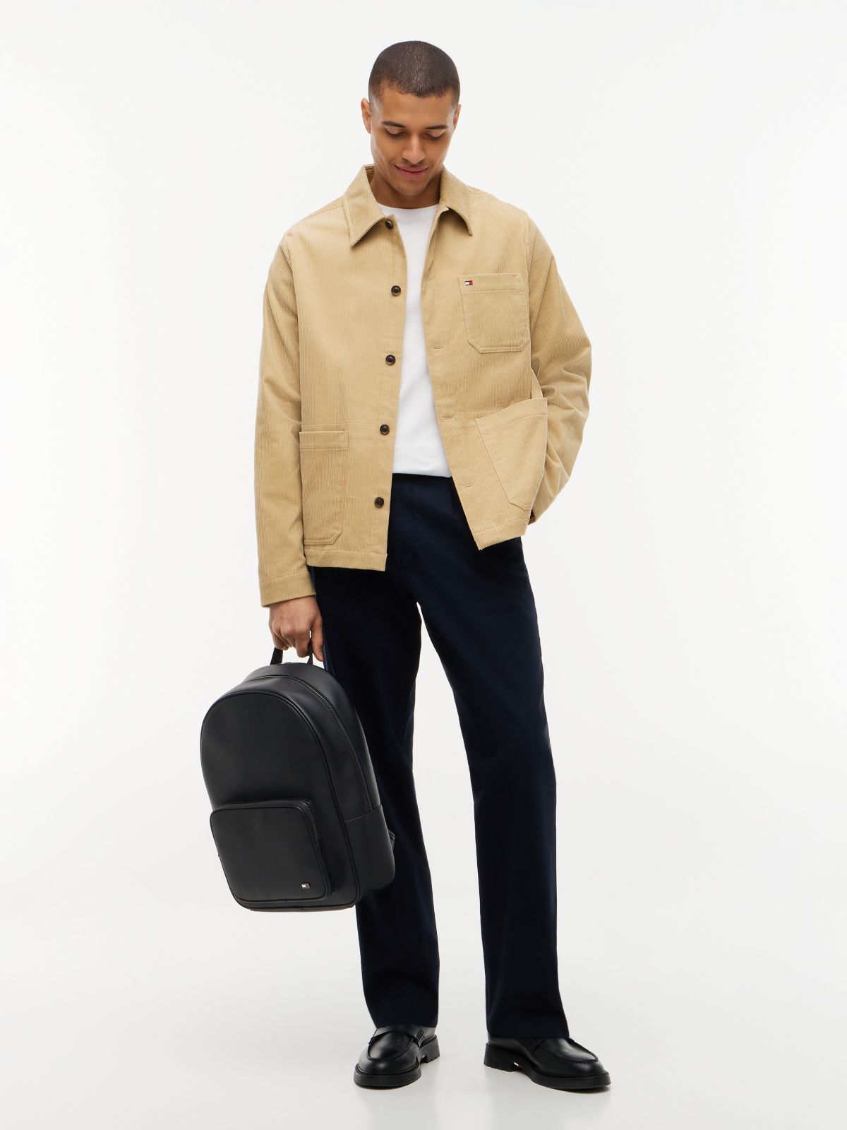 Enamel Flag Dome Backpack — Black