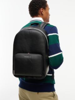 Metallic Logo Dome Backpack — Black 2