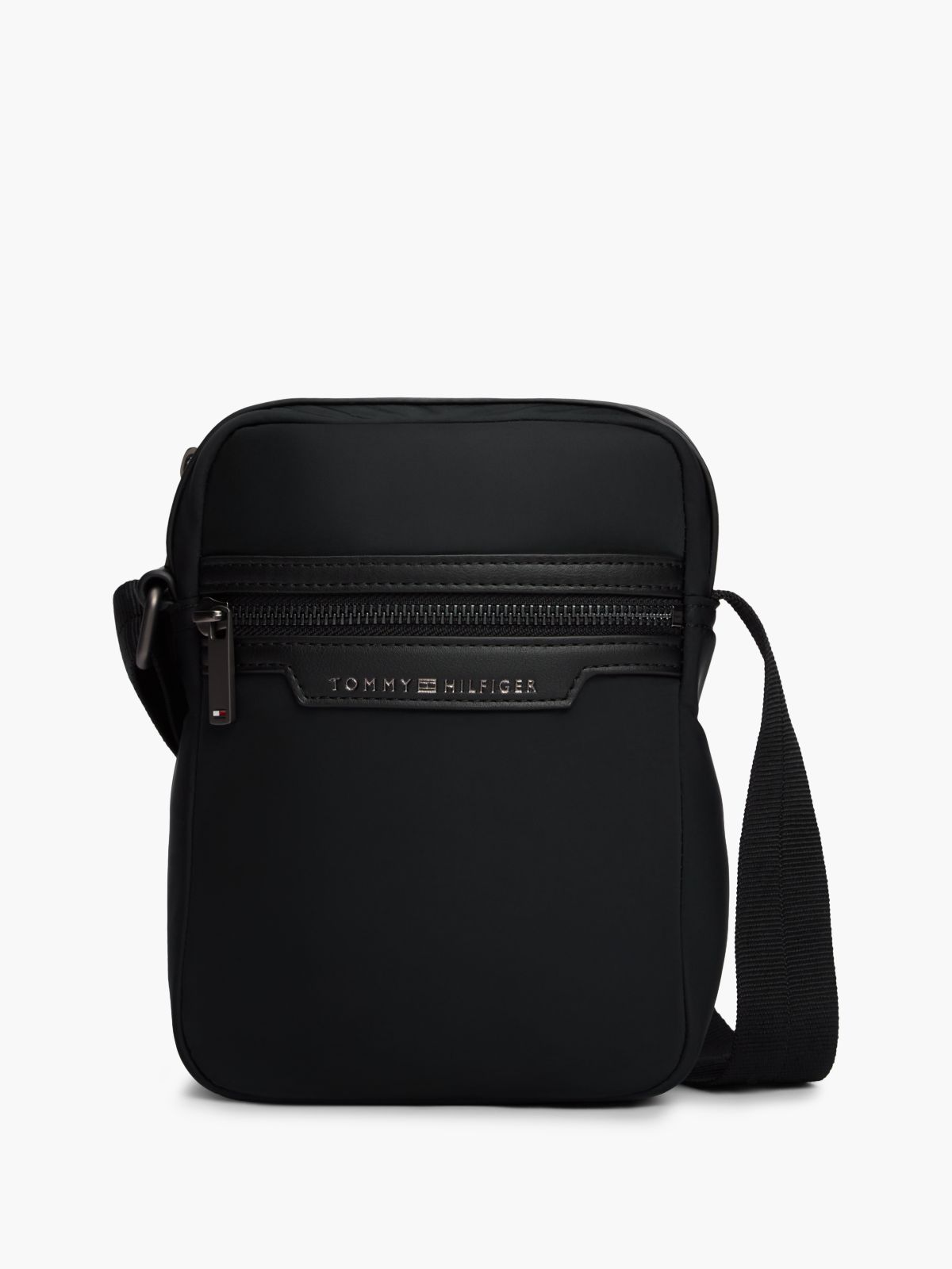 Crossbody Reporter Bag — Black