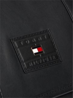 Casual Leather Crossbody Messenger Bag — Black 5