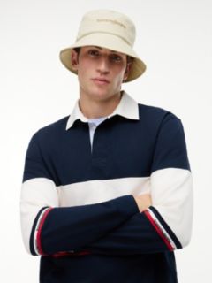 Logo Embroidery Bucket Hat — Beige 4