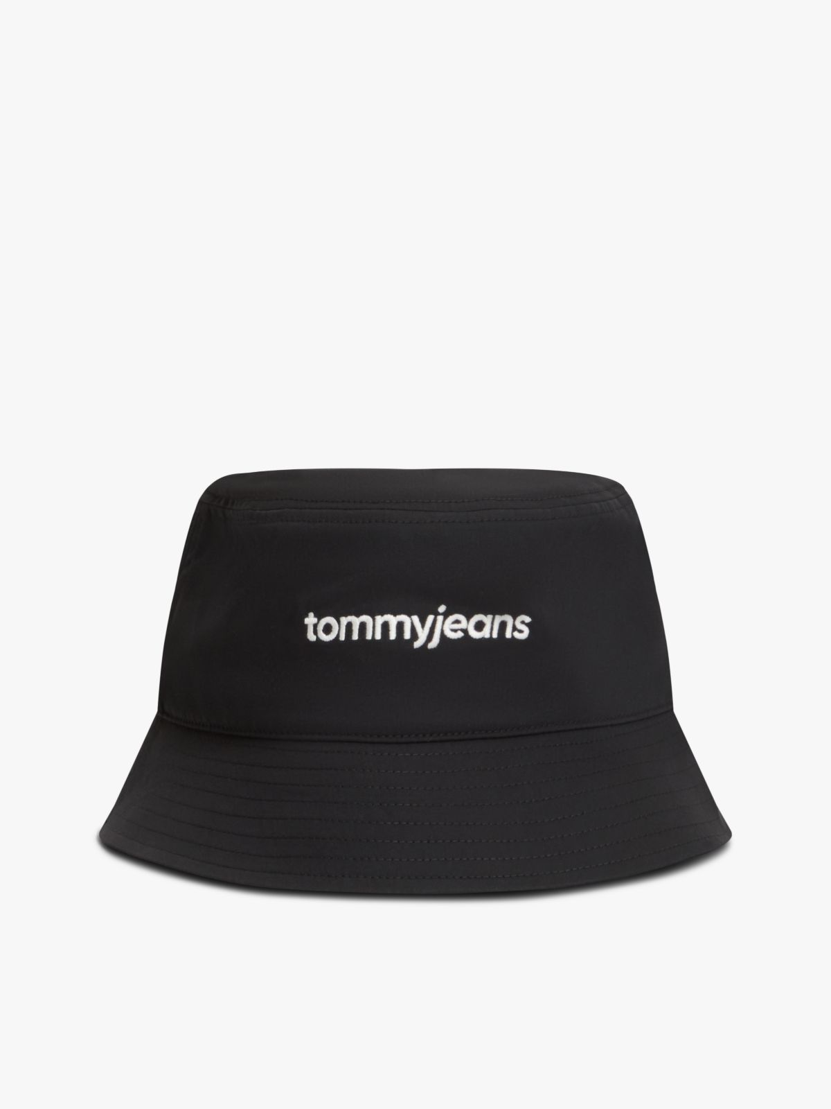 Logo Embroidery Bucket Hat — Black