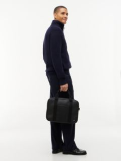 Enamel Flag Perforated Laptop Bag — Black 2