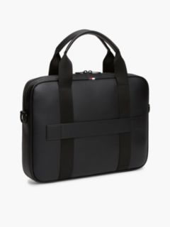 Enamel Flag Perforated Laptop Bag — Black 3