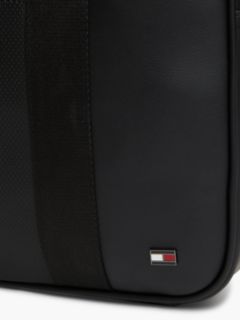 Enamel Flag Perforated Laptop Bag — Black 5