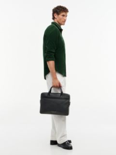 TH Business Leather Laptop Bag — Black 2