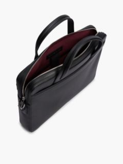 TH Business Leather Laptop Bag — Black 4