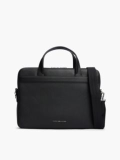 TH Business Leather Laptop Bag — Black 1