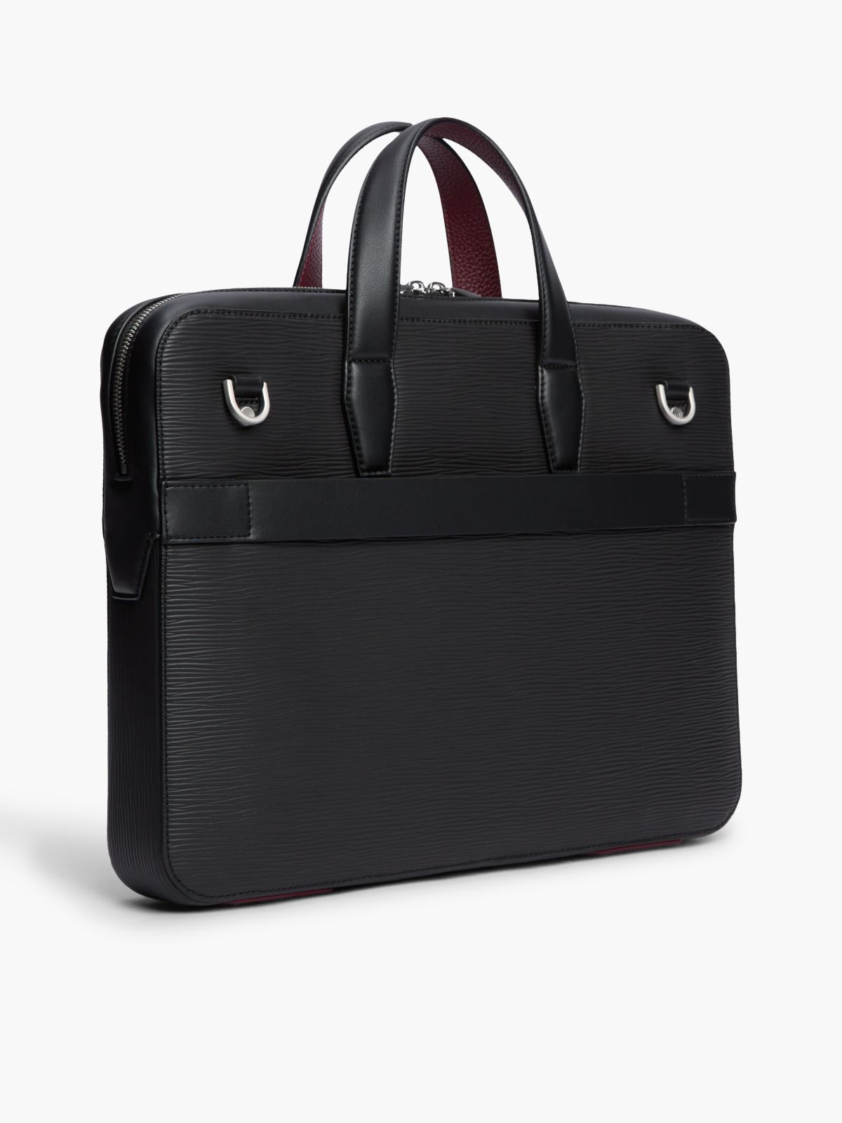 TH Business Textured Laptop Bag — Black