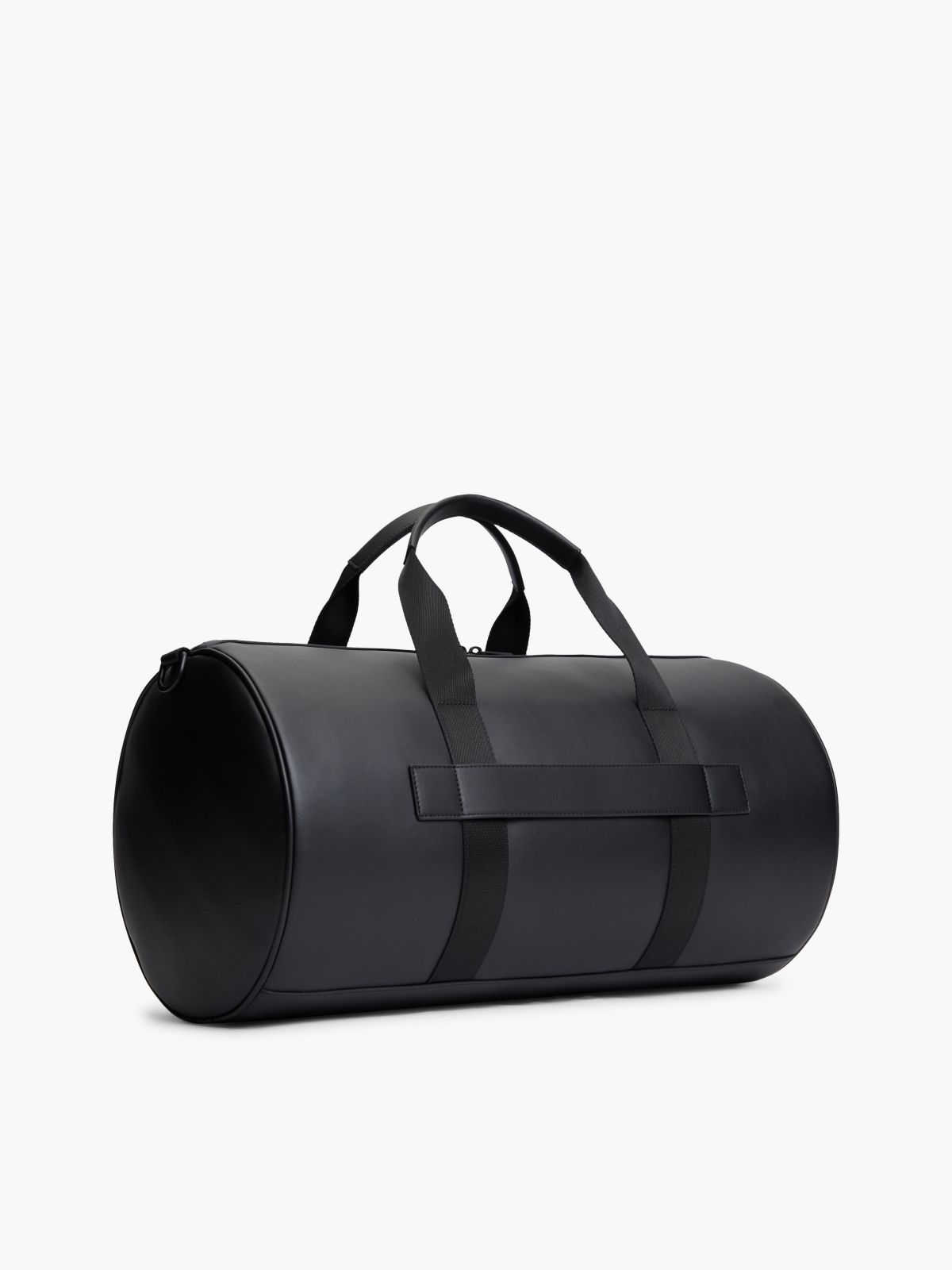 Enamel Flag Perforated Duffel Bag — Black
