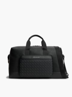 Modern Textured Flag Duffel Bag — Black 1