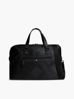 Corporate Flag Check Duffel Bag — Black 1