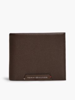 Corporate Leather Bifold Card And Coin Wallet — Brown 1
