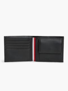 Corporate Leather Bifold Card And Coin Wallet — Black 3