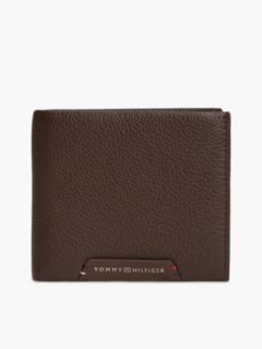 Corporate Leather Bifold Card And Coin Wallet — Brown 1