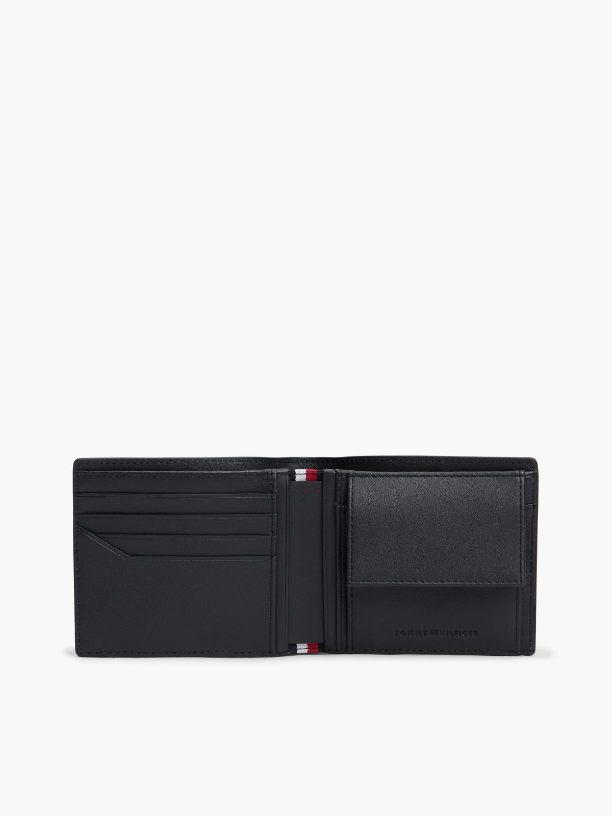 TH Business Leather Bifold Card And Coin Wallet — Blue