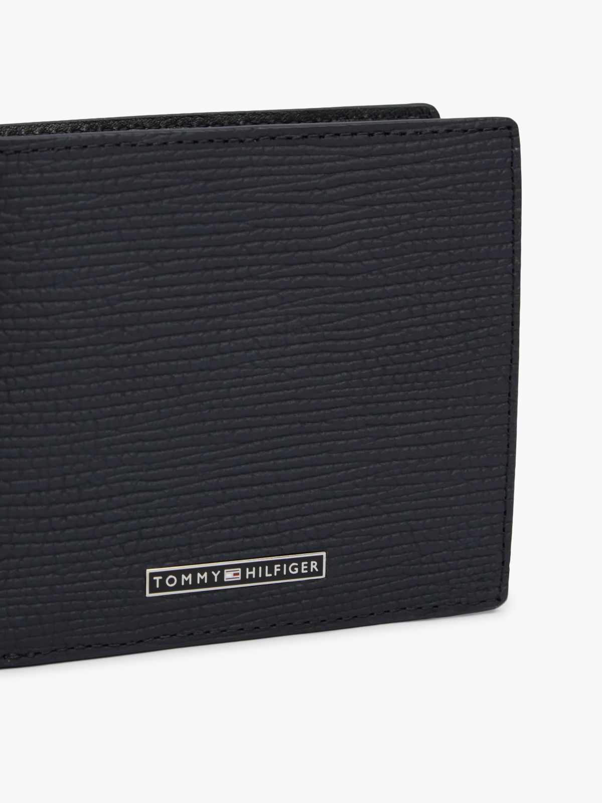TH Business Leather Bifold Card And Coin Wallet — Blue