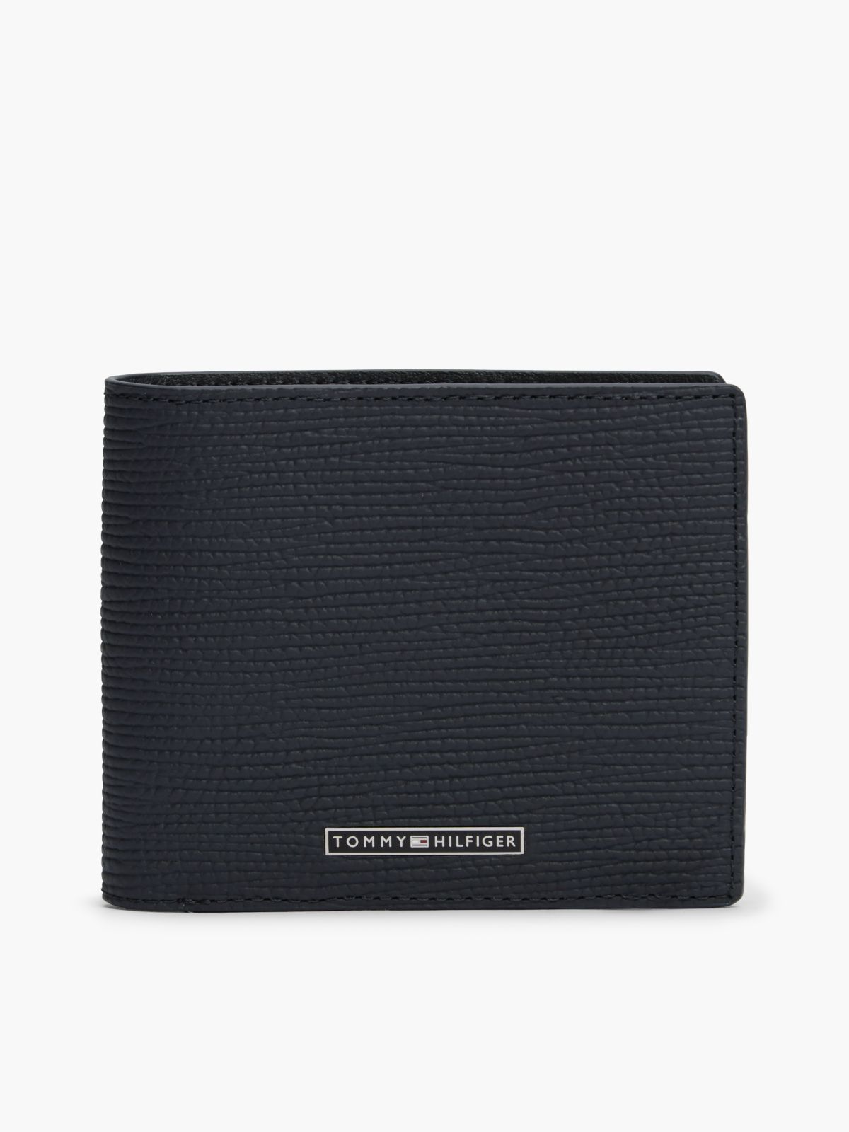 TH Business Leather Bifold Card And Coin Wallet — Blue
