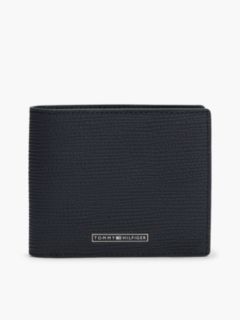 TH Business Leather Bifold Card And Coin Wallet — Blue 1
