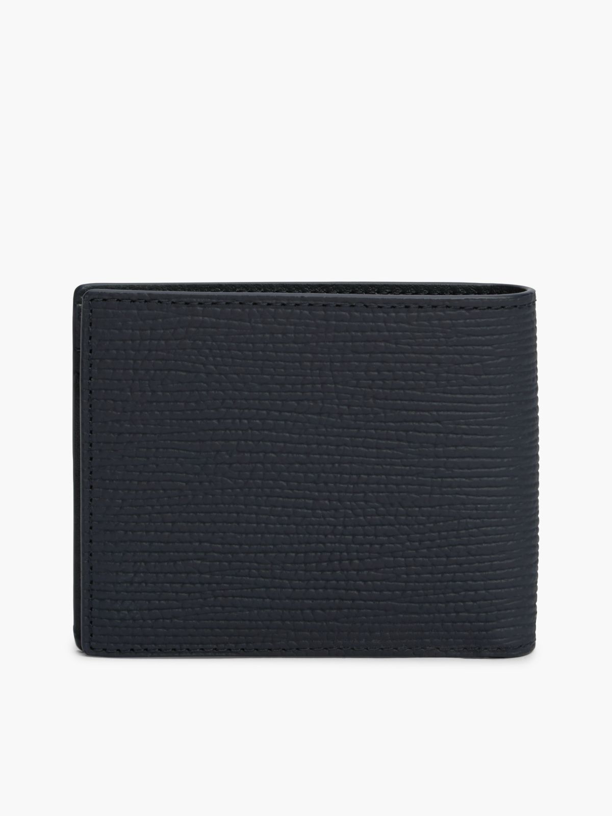 TH Business Leather Bifold Credit Card Wallet — Blue