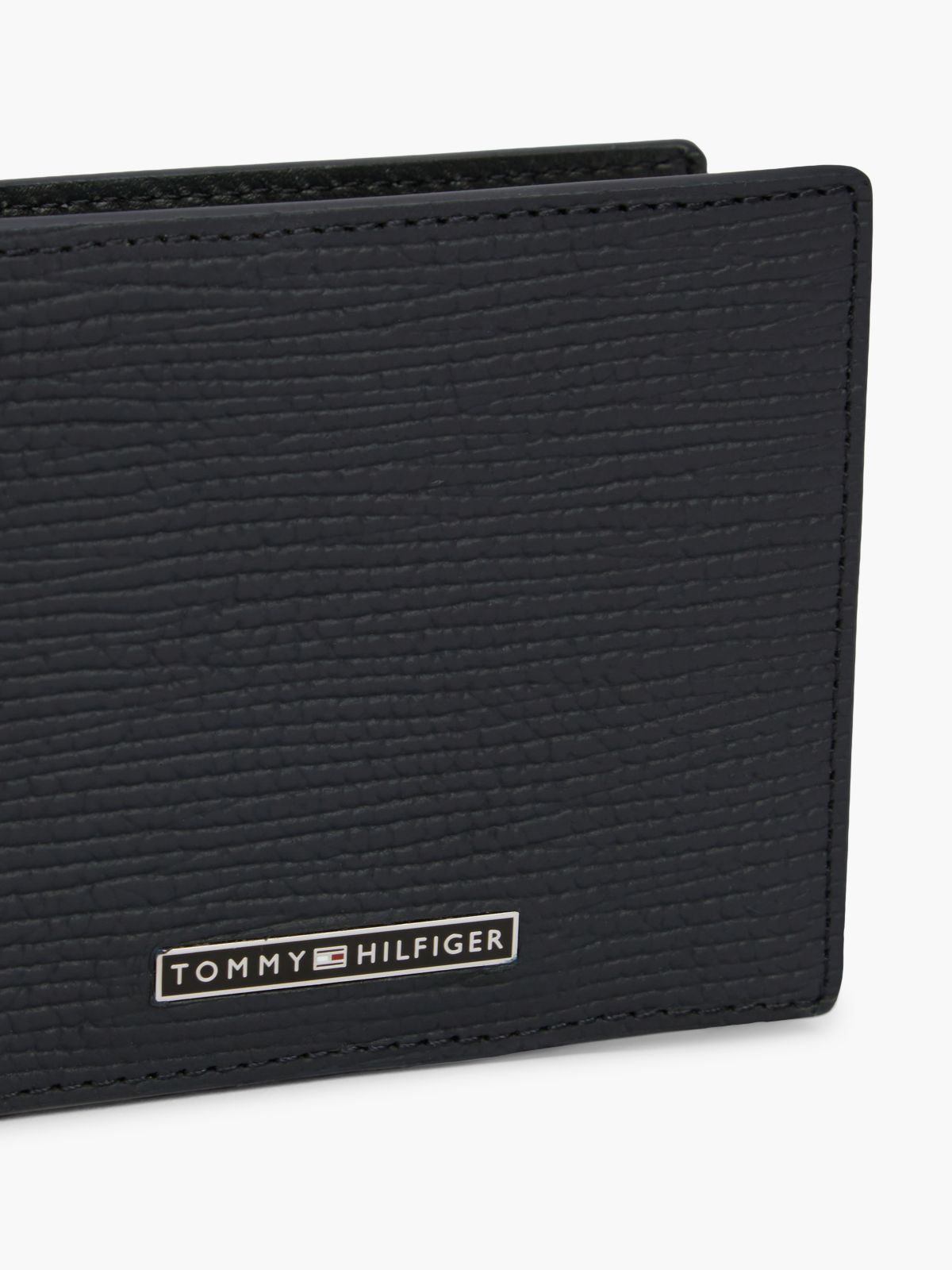 TH Business Leather Bifold Credit Card Wallet — Blue