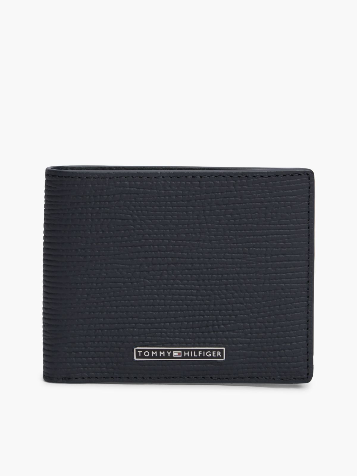 TH Business Leather Bifold Credit Card Wallet — Blue