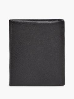Corporate Pebble Grain Leather Trifold Wallet — Black 2