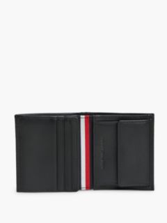 Corporate Pebble Grain Leather Trifold Wallet — Black 3