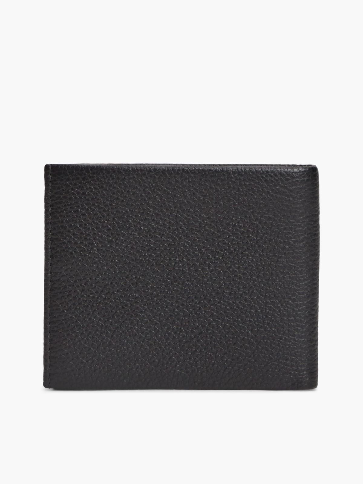 Corporate Leather Credit Card Bifold Wallet — Black