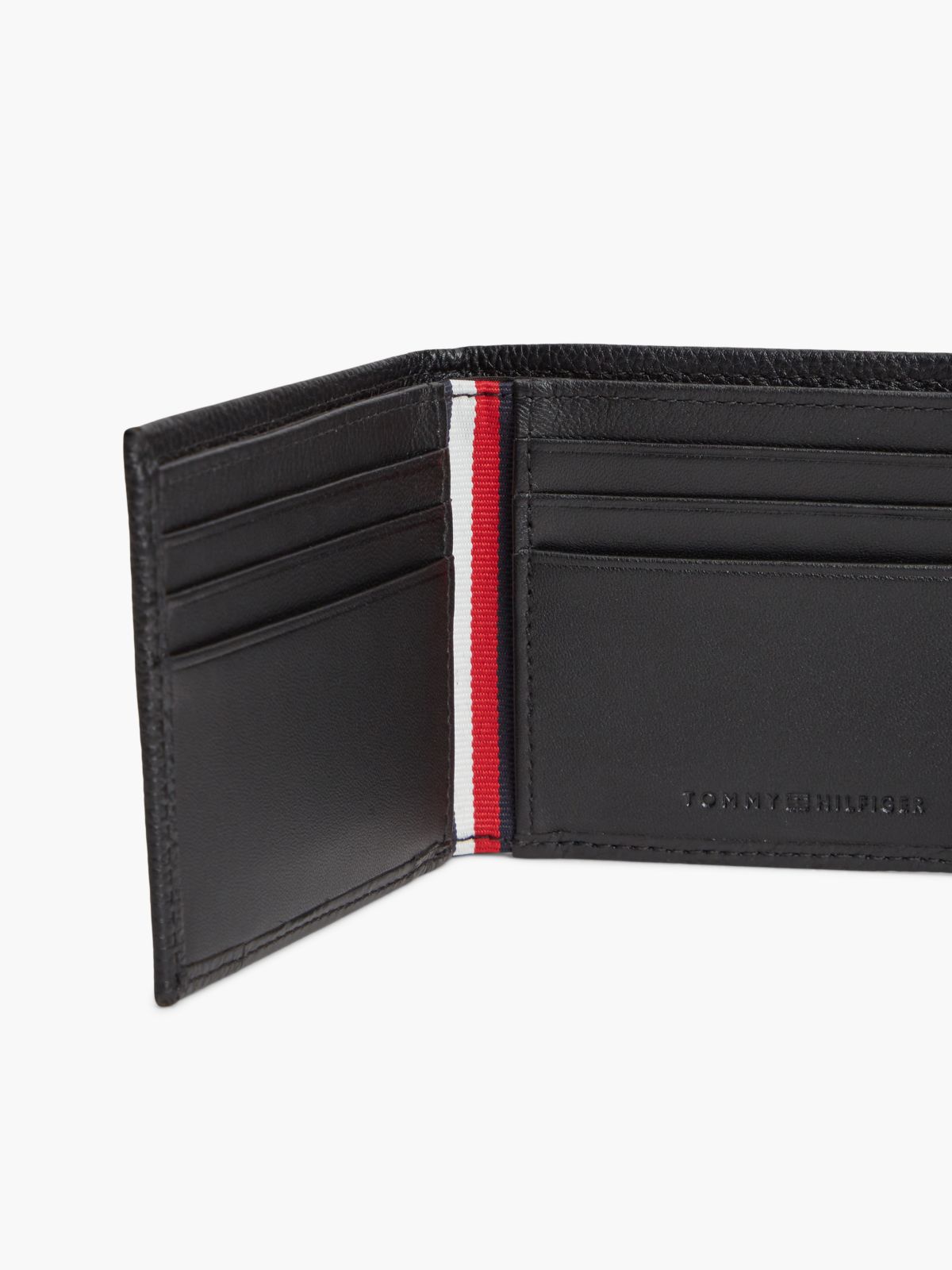Corporate Leather Credit Card Bifold Wallet — Black