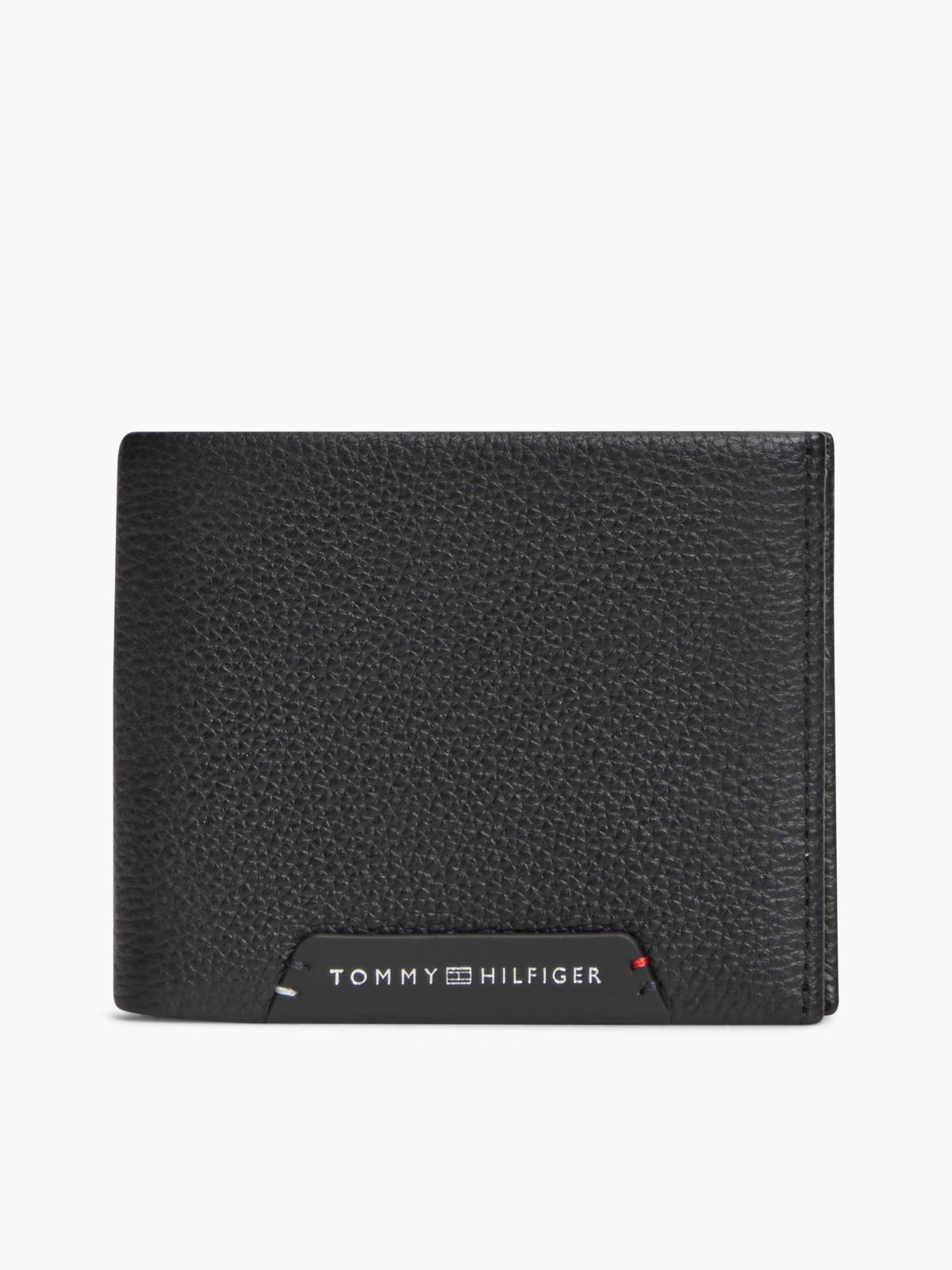 Corporate Leather Credit Card Bifold Wallet — Black