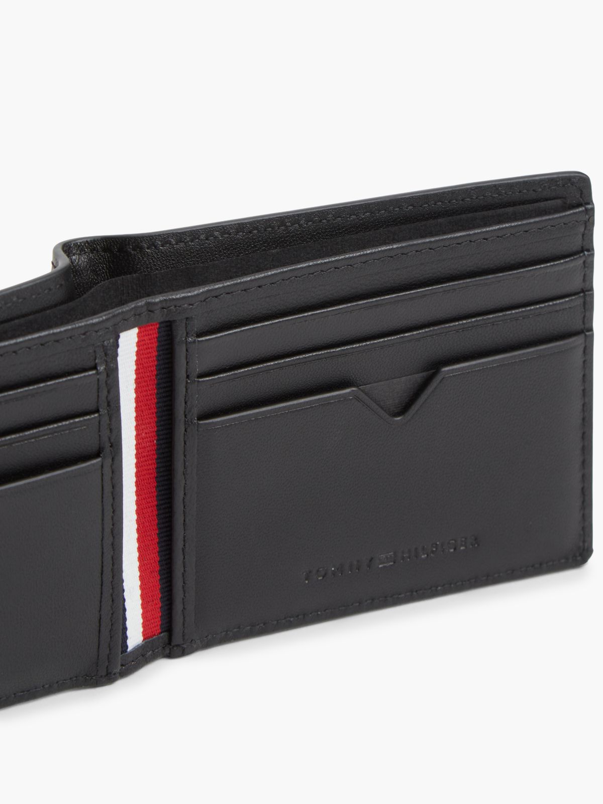 Perforated Leather Bifold Wallet — Black
