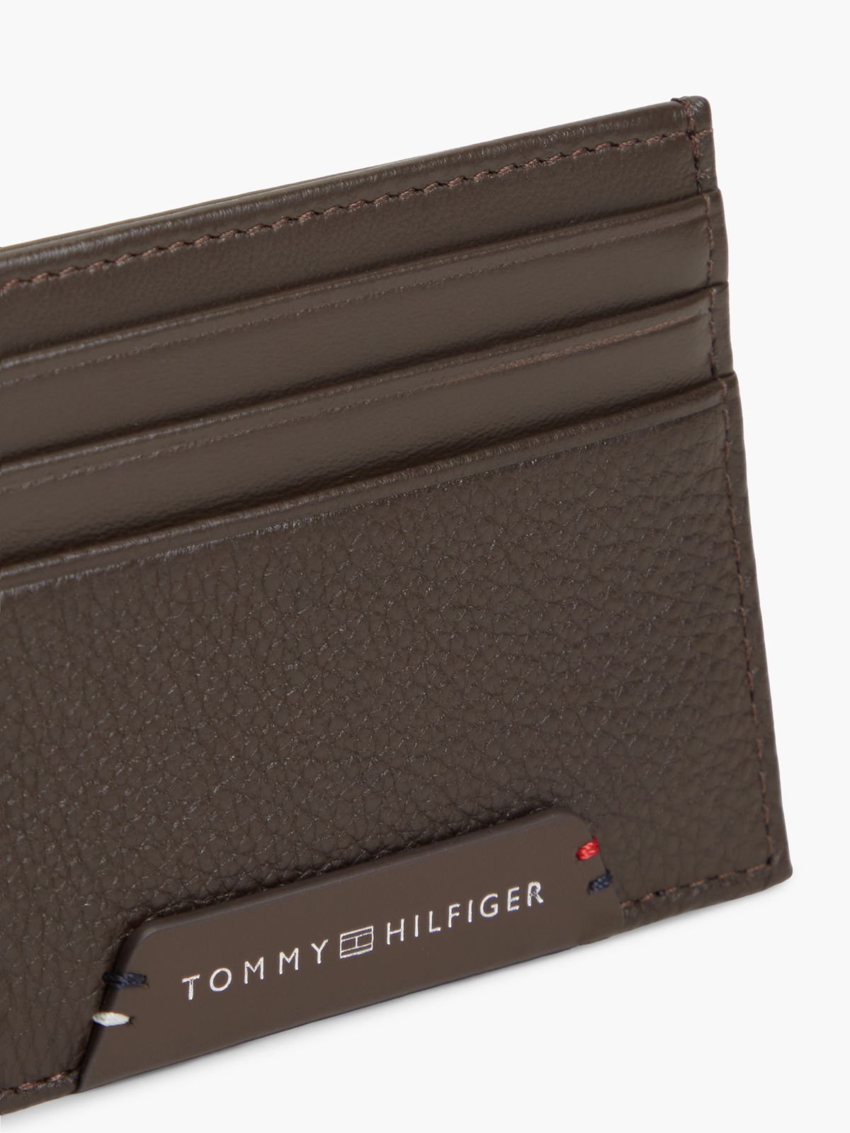 Corporate Leather Credit Card Holder — Brown