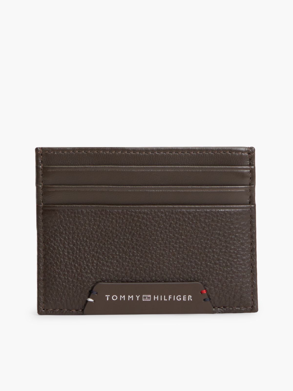 Corporate Leather Credit Card Holder — Brown